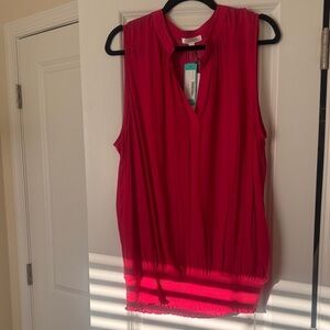Nine Britton Vibrant Sleeveless Blouse